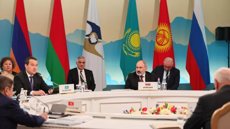 PM Pashinyan Participates in Eurasian Intergovernmental Council Meeting in Almaty