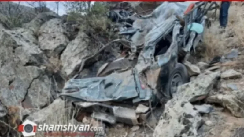 Ողբերգական ավտովթար Վայոց Ձորում. 38–ամյա տղամարդը Hyundai Galloper–ով մոտ 200 մետր գահավիժել է անդունդը