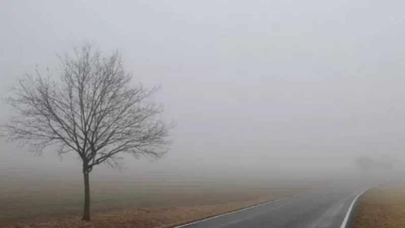 Fog on the section leading to Meghri Mountain in Syunik