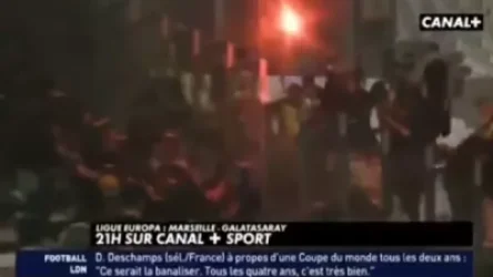 ՏԵՍԱՆՅՈՒԹ. Հայկական դրոշ է բարձրացվել. Մարսելում թուրք երկրպագուները ծխի ռումբեր են նետել մարզադաշտ` ընդահտելով  Եվրոպայի լիգայի հանդիպումներից մեկը