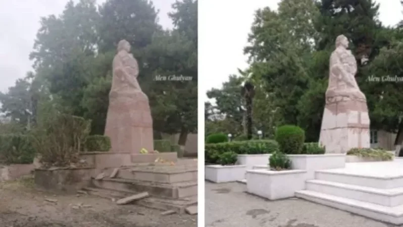 Մարտունիում վերականգնվել է Մոնթե Մելքոնյանի վնասված արձանը