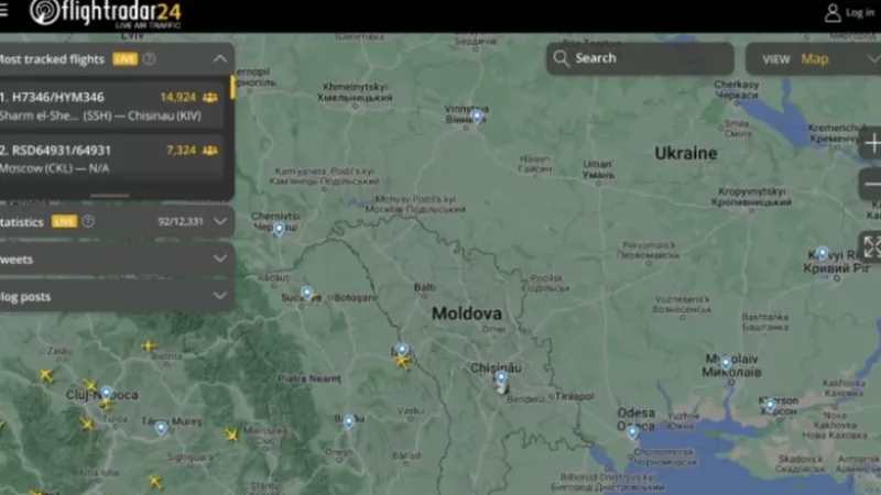 Մոլդովան փակել է իր օդային տարածքը․ երկնքում անհայտ անօդաչու թռչող սարք է նկատվել