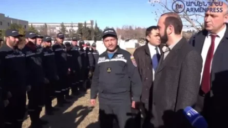 ՏԵՍԱՆՅՈՒԹ. Միրզոյանը Ադըյամանում հանդիպել է հայ փրկարարների հետ