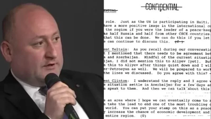 DOCUMENT RELEASED: What Yeltsin and Clinton Discussed About Karabakh