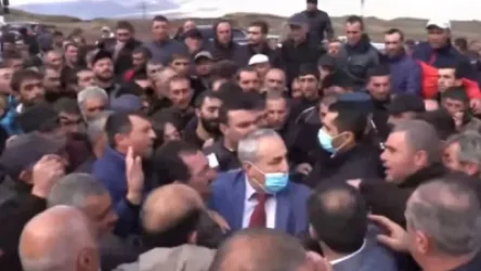 18+. VIDEO: Fishermen Block Yerevan-Sevan Highway, Tangle with Gegharkunik Governor