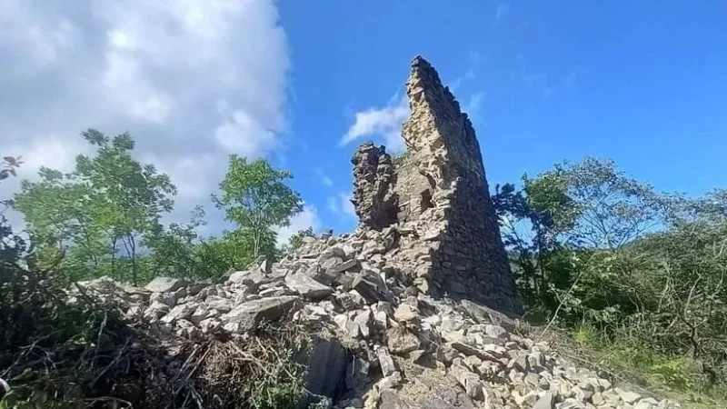 Partial Collapse of Three-Story Tower Near Sedvu St. Nshan Monastic Complex