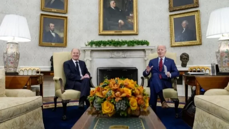 Բայդենն ու Շոլցը Սպիտակ տանը քննարկել են Ուկրաինային տրամադրվող օգնությունը և հակառուսական պատժամիջոցները