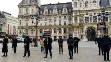 ԼՈՒՍԱՆԿԱՐ. ֆլեշմոբ Փարիզի կենտրոնում` ի աջակցություն Արցախի