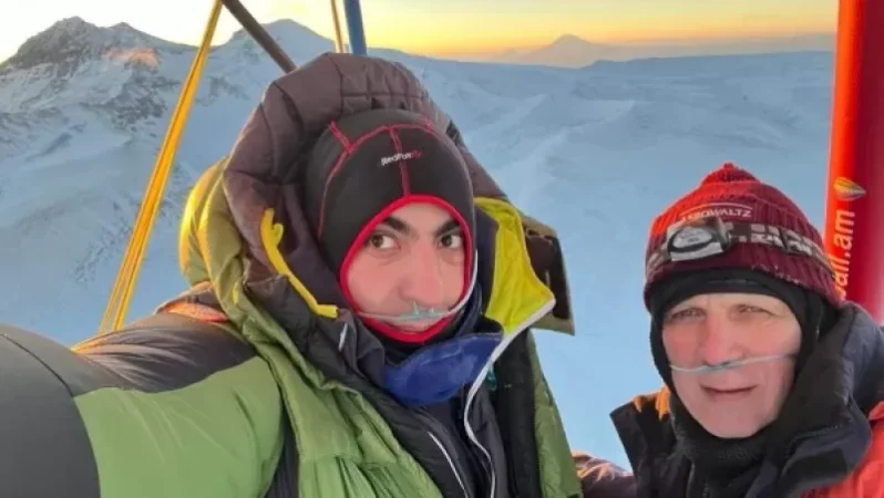 Oդապարիկի թռիչքը Արագածի գագաթներից վեր. համաշխարհային  ռեկորդին ընդառաջ