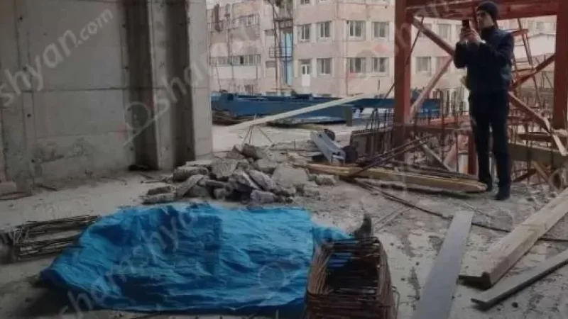 Ողբերգական դեպք Երևանում. կառուցվող բազմահարկ շենքի «խառաչոները» թափվել են տղամարդու վրա