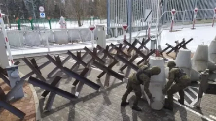 ԼՈՒՍԱՆԿԱՐՆԵՐ․ Լեհաստանը Բելառուսի հետ սահմանին «հակատանկային ոզնիներ» է տեղադրում