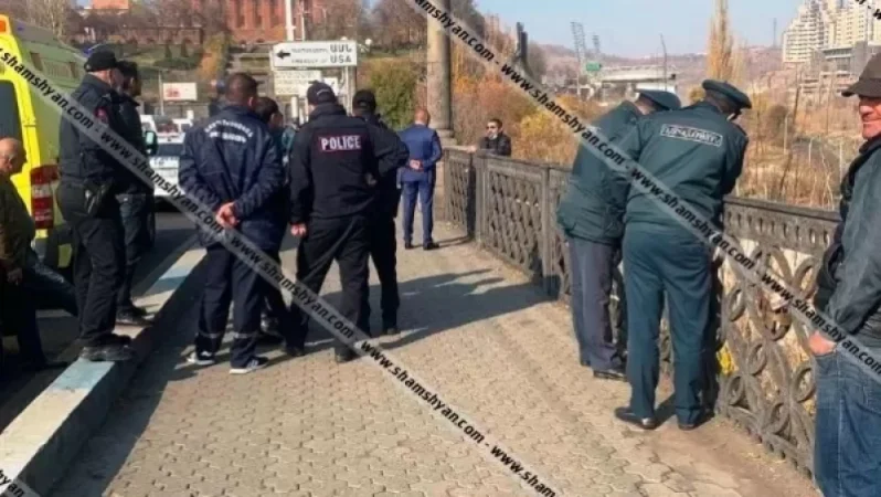 38-ամյա տղամարդը «Հաղթանակ» կամրջի վրա անցել է վտանգավոր եզրագիծն ու սպառնում է ինքնասպան լինել. նրա հետ բանակցում են պարեկները