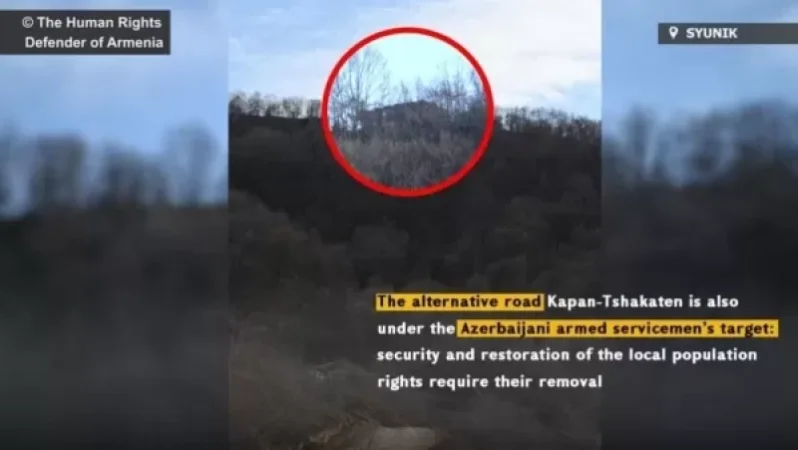 Azerbaijani Soldiers Monitor Alternative Route from Kapan to Jakaraten: Arman Tatoyan