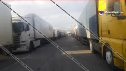 Արտակարգ իրավիճակ վրաց-հայկական սահմանին. բազմաթիվ բեռնատարներ օրերով չեն կարողանում մտնել Հայաստան