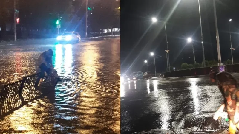 Gloomy Weather: Heavy Rainfall in Gyumri