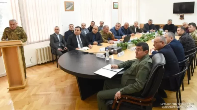 Արցախի նախագահի գլխավորությամբ անցկացվել է ԱԽ արտահերթ ընդլայնված նիստ