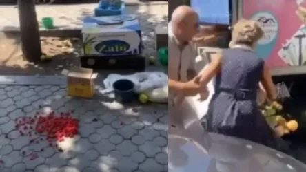 ՏԵՍԱՆՅՈՒԹ. Մայթին թափված հատապտուղներ. լարված իրավիճակ Աբովյան փողոցում