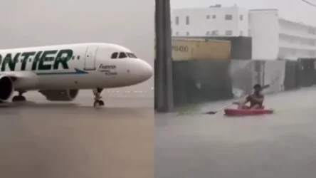 ՏԵՍԱՆՅՈՒԹ. Օդանավակայանի աշխատանքը կաթվածահար է եղել. Ֆլորիդայում հորդ անձրևներ են