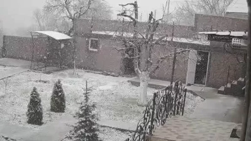 Հրազդանում և Թալինում ձյուն է տեղում