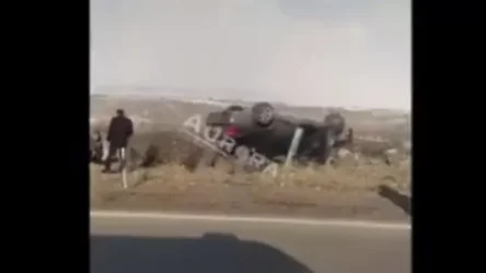 ՏԵՍԱՆՅՈՒԹ․ Քիչ առաջ մեքենան դուրս է եկել ճանապարհահատվածից և գլխիվայր շրջվել