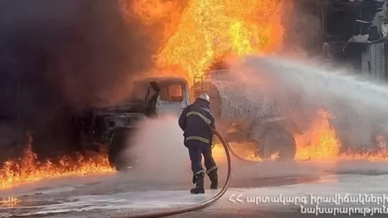 Հրդեհի հետևանքով բենզալցակայանի աշխատակիցը հոսպիտալացվել է