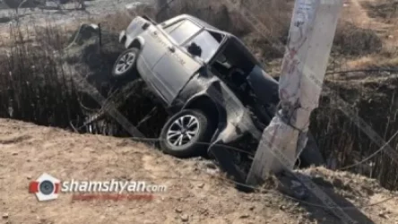 Ավտովթար` Արարատի մարզում. վարորդը տեղափոխվել է հիվանդանոց