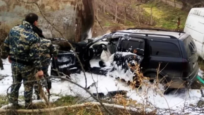 Արցախում մեքենան  հրդեհվել է. կա տուժած