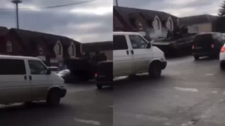 ՏԵՍԱՆՅՈՒԹ. Ուկրաինական զրահամեքենաները քշել են քաղաքացիների մեքենաների վրայով