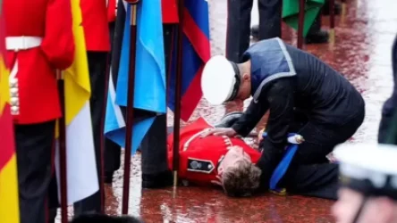 ՏԵՍԱՆՅՈՒԹ. Մի քանի զինվորական ուշագնաց է եղել Չարլզ 3-րդի թագադրության ժամանակ