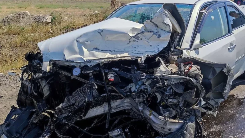 Accident in Nor Yerznka: 'Mercedes', 'Nissan', and Two 'Toyotas' Collide, Two People Hospitalized