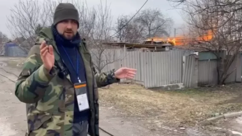 VIDEO: Social Worker Killed by Shelling in Donetsk