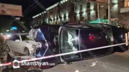 Խոշոր ավտովթար ոստիկանության Շենգավիթի  բաժնի հարևանությամբ