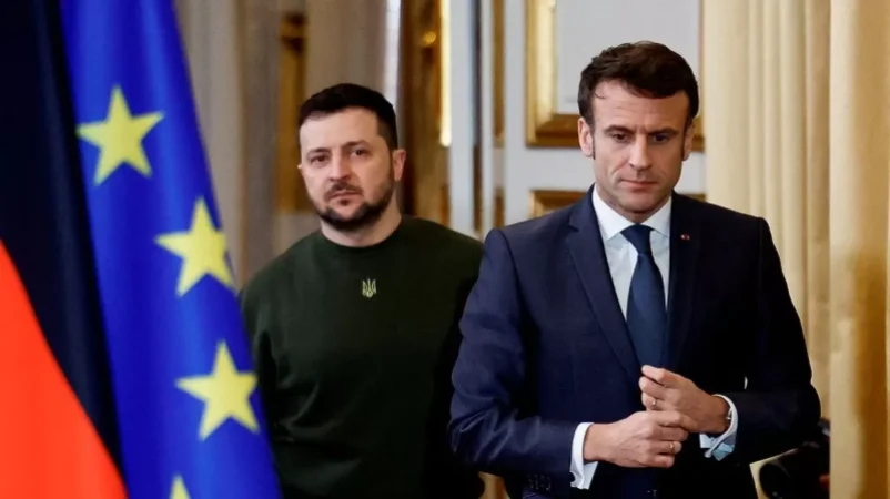Մակրոնն ու Զելենսկին` հակառուսական պատժամիջոցների խստացման մասին
