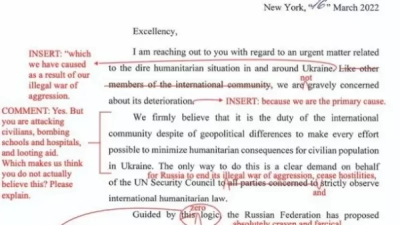 Canada's Delegation Makes Edits to Russian Resolution