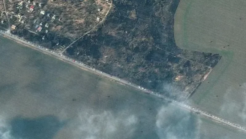 Արբանյակային լուսանկար Մարիուպոլ քաղաքից. մարդիկ զանգվածաբար լքում են այն