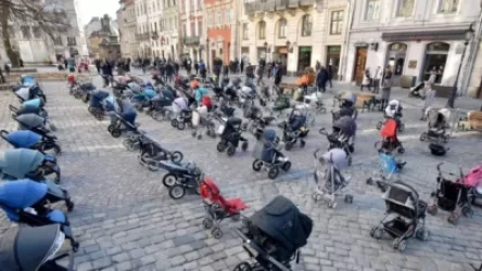 Ակցիա Լվովում՝ զոհված երեխաների հիշատակին