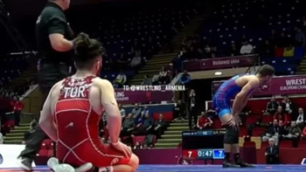 ՏԵՍԱՆՅՈՒԹ․ Մանվել Խաչատրյանը ըմբշամարտի Եվրոպայի առաջնությունում հաղթեց թուրք մրցակցին