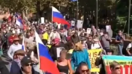 ՏԵՍԱՆՅՈՒԹ. Ավստրալիայում մասսայկան ցույց է՝ ի պաշտպանություն Ռուսաստանի