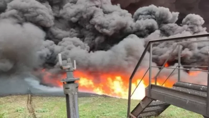 Photos: Russia Shells Lysychansk Oil Refinery