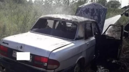 Մխչյան գյուղում՝ գերեզմանատան մոտակայքում, ավտոմեքենա է այրվել