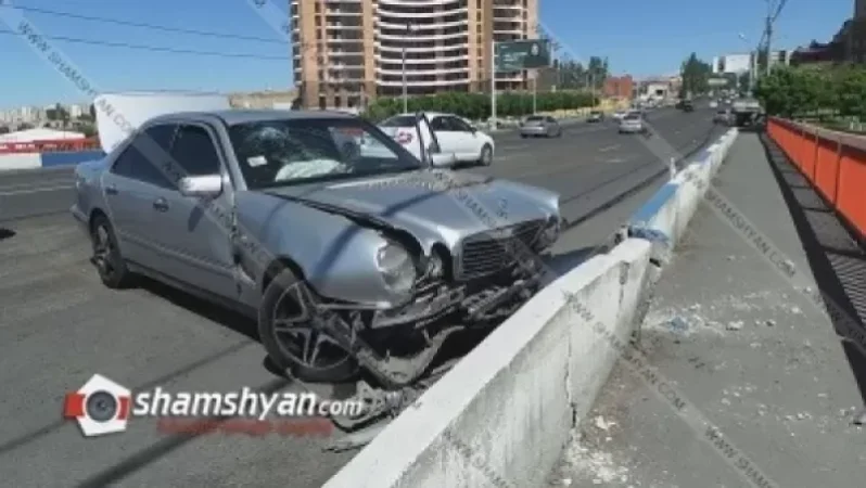 Դավթաշենի կամրջի մոտ միմյանց են բախվել Mercedes-ն ու Nissan-ը