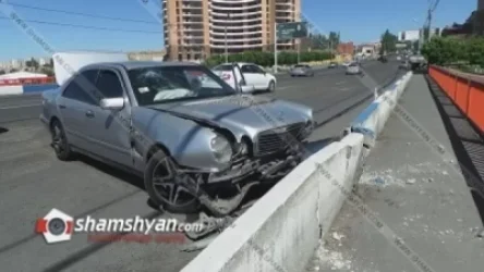 Դավթաշենի կամրջի մոտ միմյանց են բախվել Mercedes-ն ու Nissan-ը