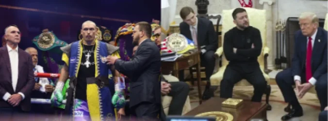 Զելենսկին Թրամփին Ուսիկի «կեղծ» գոտին է նվիրել