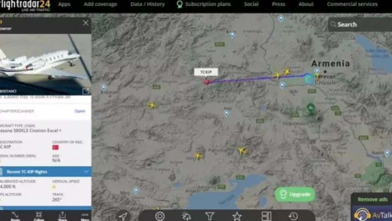 Թուրքական մասնավոր օդանավը մեկնեց Երևանից և ուղևորվեց Թուրքիա. «Ազատագրում»