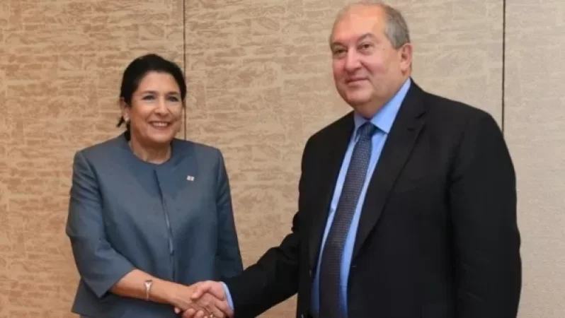 Արմեն Սարգսյանն այսօր Տոկիոյում հանդիպել է Վրաստանի նախագահ Սալոմե Զուրաբիշվիլիի հետ