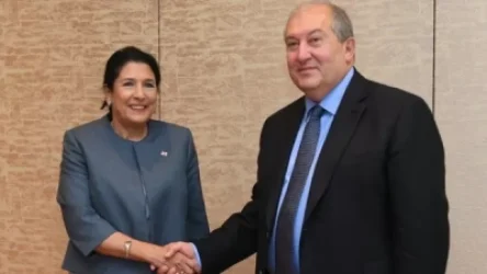 Արմեն Սարգսյանն այսօր Տոկիոյում հանդիպել է Վրաստանի նախագահ Սալոմե Զուրաբիշվիլիի հետ