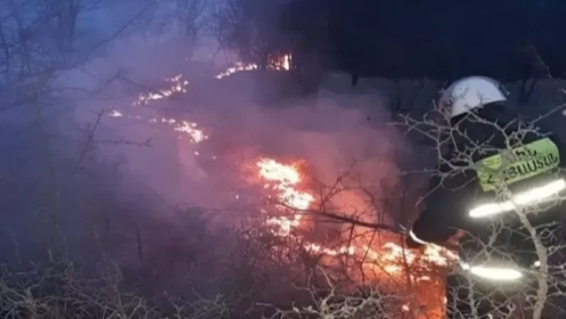 Դիլիջանի հրաձգարանի մոտ հրդեհ է բռնկվել