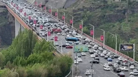 ՏԵՍԱՆՅՈՒԹ․ Խցանված է նաև Դավիթաշենի կամուրջը