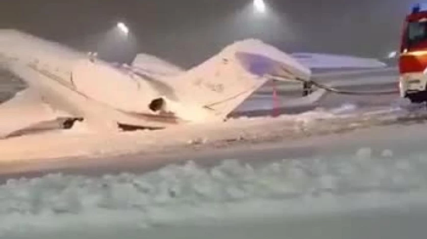 ՏԵՍԱՆՅՈՒԹ. Մյունխենում մարդատար ինքնաթիռը սառել է թռիչքուղու վրա