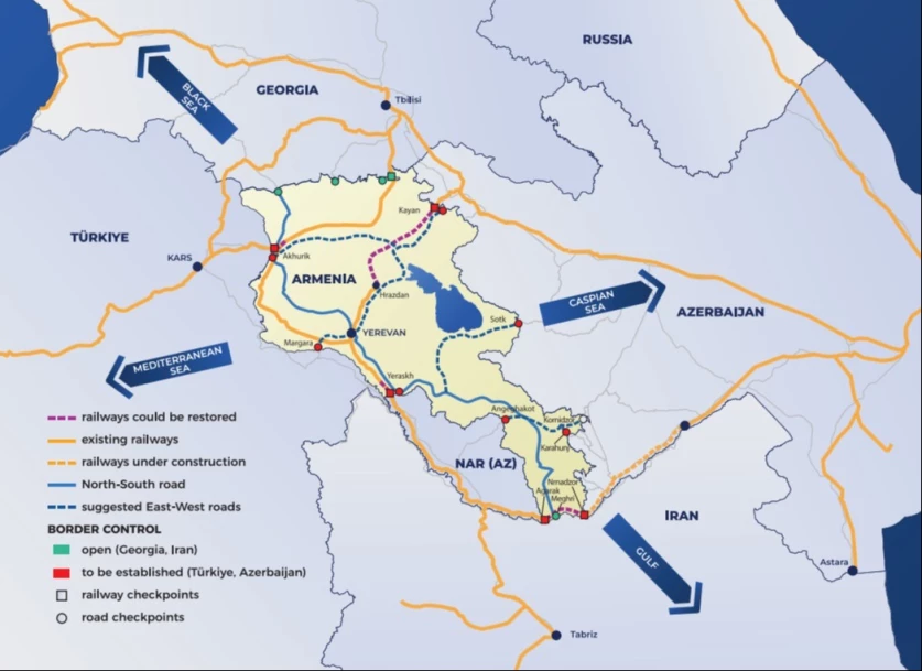 Պաշտոնական Երևանը՝ «Խաղաղության խաչմերուկը» կյանքի կոչելու առաջարկների մասին